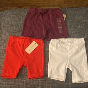 3 Pairs of first impressions shorts nwt 12 month